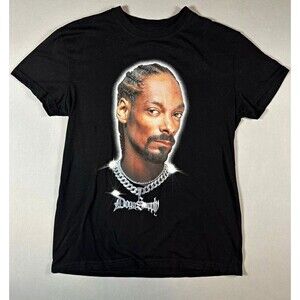 Dogg Supply Snoop Dogg Graphic Tee Mens M Black Crew Neck Short Sleeve